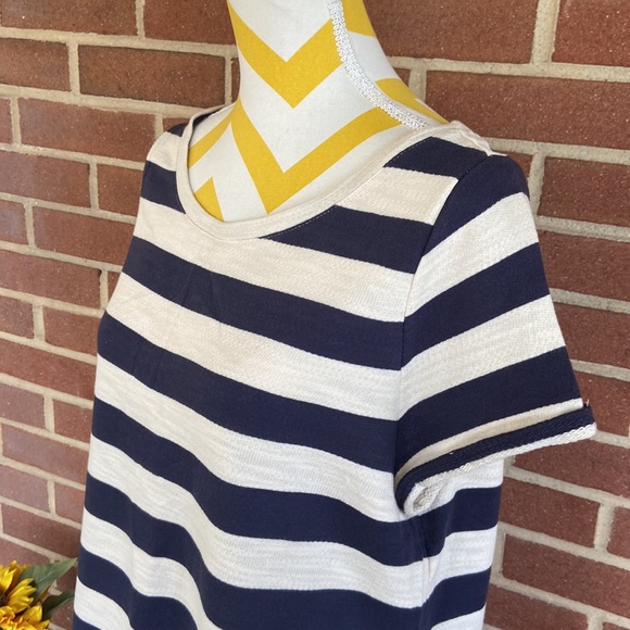 LOFT Cotton Terry Drop-Waist Dress - Picture 3 of 11